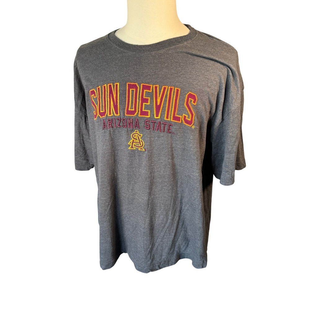 Old Varsity Brand Sun Devils‎ Arizona State T Shirt 2XL Gray Short Sleeve